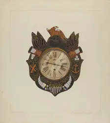 Eight Day Marine Clock, c. 1938. Creator: Edward L Loper