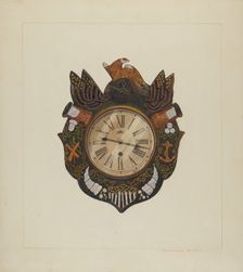 Eight Day Marine Clock, c. 1938. Creator: Edward L Loper