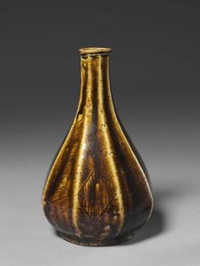 Eight-faceted Bottle, 1800s-1900s. Creator: Unknown