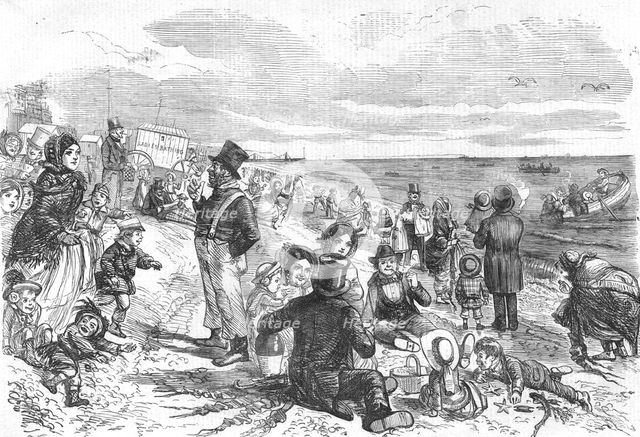 'Eight Hours at the Sea-Side', 1856. Artist: Unknown.