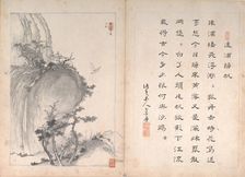Eight Landscape Scenes and Calligraphy , 19th century. Creator: Unknown