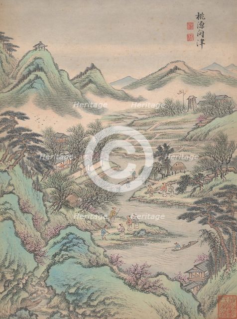 Eight landscapes, 1699. Creator: Lu Han.