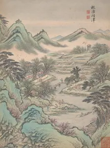 Eight landscapes, 1699. Creator: Lu Han