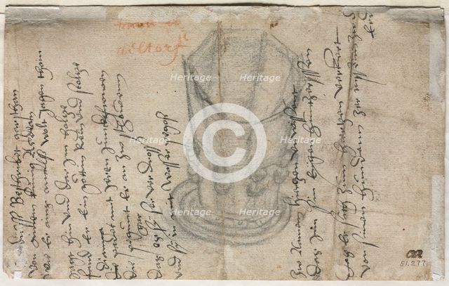 Eight-Sided Cup (verso), 1513. Creator: Wolfgang Huber (Austrian, 1490-1553).