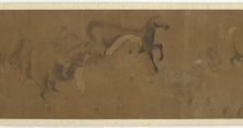 Eight Steeds and a Groom, Ming or Qing dynasty, 17th century. Creator: Unknown