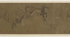 Eight Steeds and a Groom, Ming or Qing dynasty, 17th century. Creator: Unknown