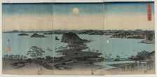 Eight Views of Kanazawa at Night, 1857. Creator: Utagawa Hiroshige (Japanese, 1797-1858)