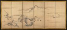 Eight Views of the Xiao and Xiang Rivers, 1700s. Creator: Watanabe Shik? (Japanese, 1683-1755)