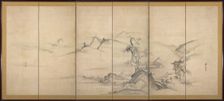 Eight Views of the Xiao and Xiang Rivers, 1700s. Creator: Watanabe Shik? (Japanese, 1683-1755)