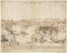 Eighteen Views of Rome: The Ponte Rotto, 1665. Creator: Lievin Cruyl (Flemish, c. 1640-c. 1720)