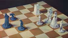 Eighteenth-Century Chessmen in Blue and White Stoneware 1948