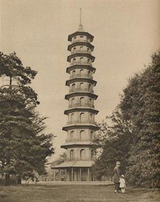 Eighteenth Century Version of a Pagoda in Kew Gardens c1935. Creator: Unknown