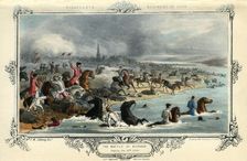 Eighteenth Regiment of Foot, The Battle of Blenheim, 13th August 1704. Artist: Madeley