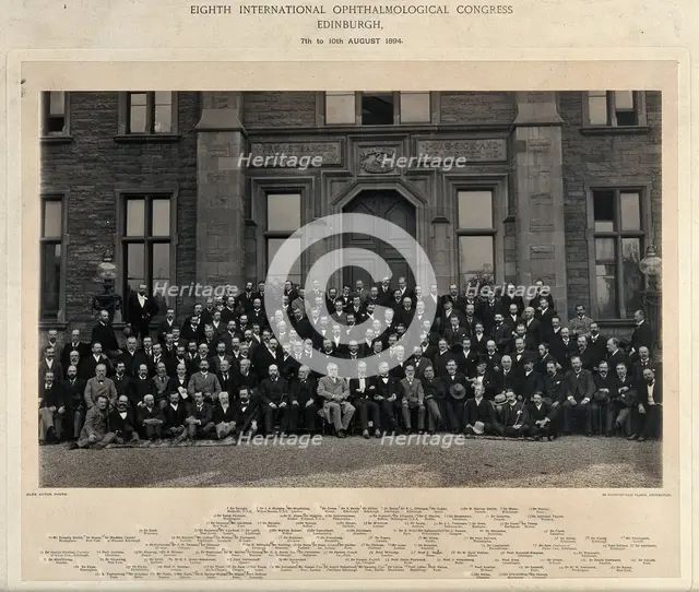 Eighth International Ophthalmological congress, Edinburgh, 1894. Creator: Alexander Ayton.