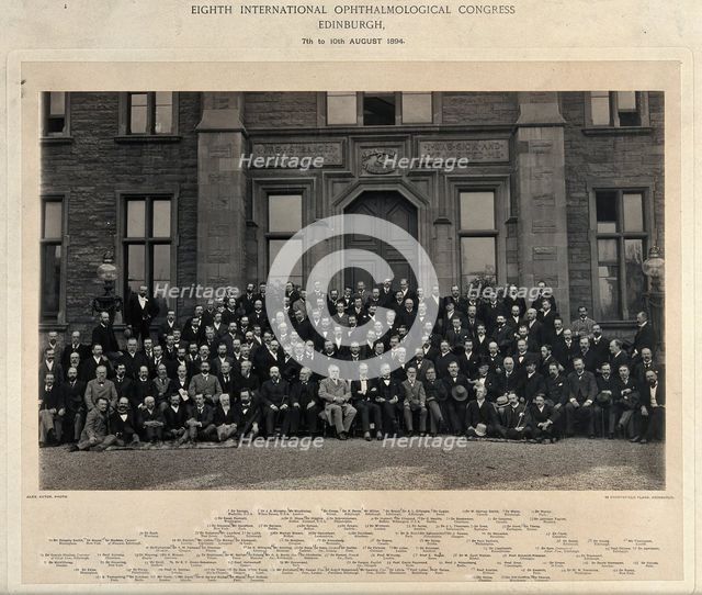 Eighth International Ophthalmological congress, Edinburgh, 1894. Creator: Alexander Ayton.