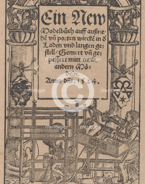 Ein new Modelbuch..., October 22, 1524. Creator: Johann Schönsperger the Younger.