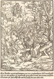 Ein Briester wardt gefanngen ..., c. 1503. Creator: Master of the Legend Scenes