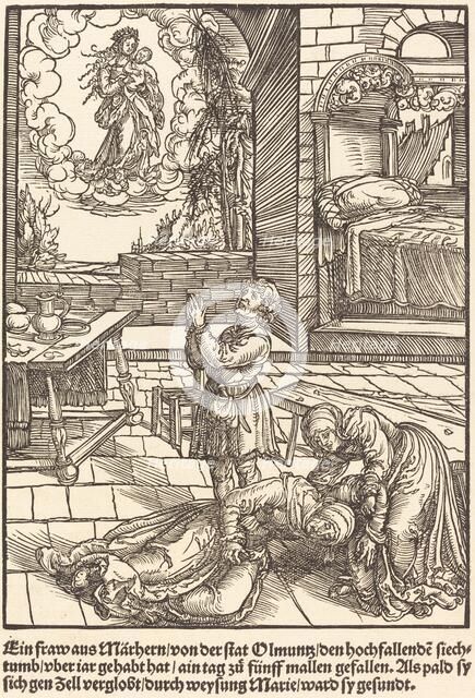 Ein frau aus Marhern ..., c. 1503. Creator: Master of the Legend Scenes.