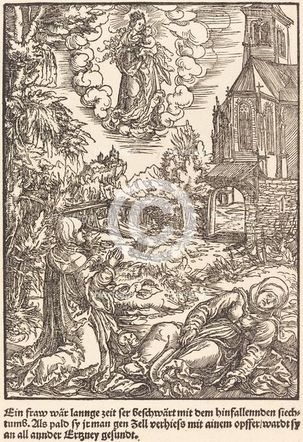 Ein Frau war lannge Zeit ..., c. 1503. Creator: Master of the Legend Scenes.