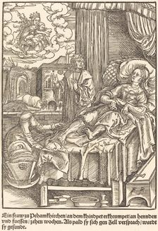 Ein fraw zu Peham Kirchen ..., c. 1503. Creator: Master of the Legend Scenes