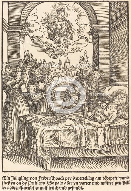 Ein Jungling von Friderschpach ..., c. 1503. Creator: Master of the Legend Scenes.