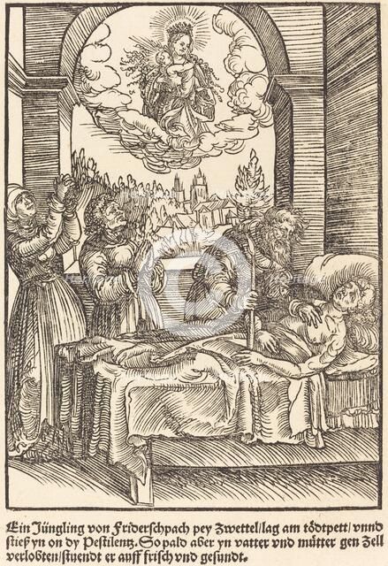 Ein Jungling von Friderschpach ..., c. 1503. Creator: Master of the Legend Scenes.