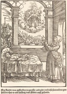 Ein Khindt was gestorben ..., c. 1503. Creator: Master of the Legend Scenes
