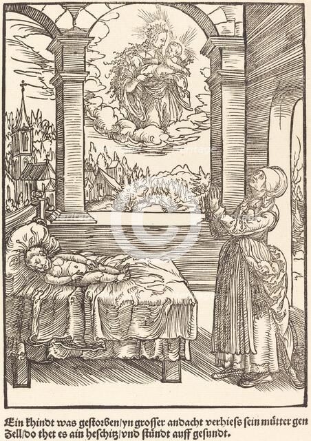 Ein Khindt was gestorben ..., c. 1503. Creator: Master of the Legend Scenes.