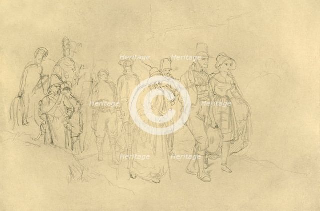 'Eingebrachte Zigeuner', mid-late 19th century, (c1924).  Creator: Carl Spitzweg.