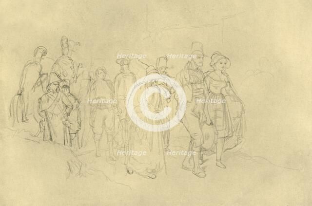 'Eingebrachte Zigeuner', mid-late 19th century, (c1924).  Creator: Carl Spitzweg.