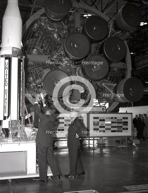 Eisenhower visits the George C. Marshall Space Flight Center, Alabama, USA. Creator: NASA.