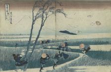 Ejiri in the Suruga province (from the series Thirty-Six Views of Mt Fuji), c. 1830. Artist: Hokusai, Katsushika (1760-1849)
