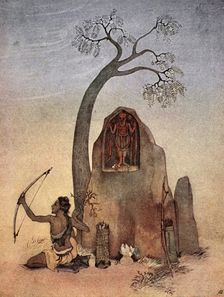Ekalavya, 1913. Creator: Nandalal Bose