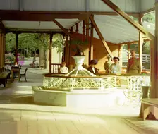 Ekaterininsky spring, Borzhom, between 1905 and 1915. Creator: Sergey Mikhaylovich Prokudin-Gorsky