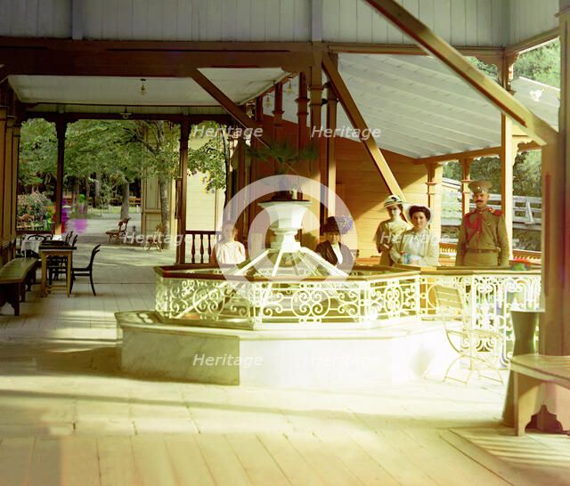 Ekaterininsky spring, Borzhom, between 1905 and 1915. Creator: Sergey Mikhaylovich Prokudin-Gorsky.