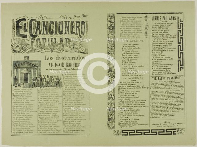 El cancionero popular, num. 9 (The Popular Songbook, No. 9), n.d. Creator: José Guadalupe Posada.
