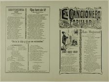 El cancionero popular, num. 16 (The Popular Songbook, No. 16), n.d. Creator: José Guadalupe Posada