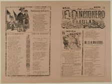 El cancionero popular, hoja num. 14 (The Popular Songbook, Sheet No. 14), n.d. Creator: José Guadalupe Posada