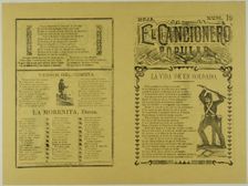 El cancionero popular, hoja num. 19 (The Popular Songbook, Sheet No. 19), n.d. Creator: Manuel Manilla