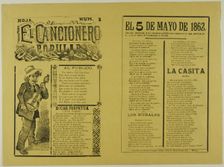 El cancionero popular, hoja num. 1 (The Popular Songbook, Sheet No. 1), n.d. Creator: José Guadalupe Posada