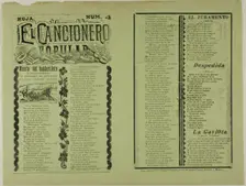 El cancionero popular, hoja num. 4 (The Popular Songbook, Sheet No. 4), n.d. Creator: Manuel Manilla