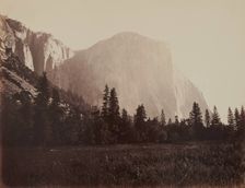 El Capitan, 3600 Ft. Yosemite, 1860's Creator: Carleton Emmons Watkins