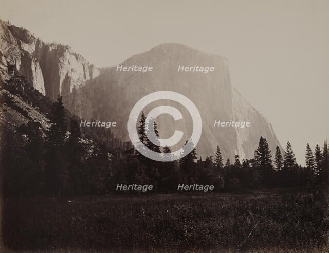 El Capitan, 3600 Ft. Yosemite, 1860's Creator: Carleton Emmons Watkins.