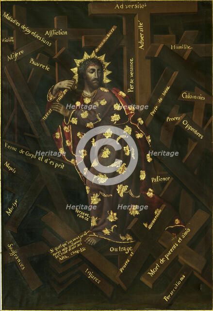 El Cristo de las Cruces, Early 18th cen.. Artist: Moyen, Francisco (1720-1761)