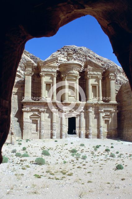 El Deir (the Monastery), Petra, Jordan. Creator: Vivienne Sharp.