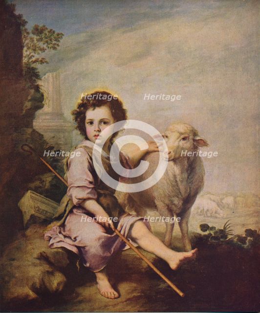 'El Divino Pastor', (The Good Shepherd), 1660, (c1934) Artist: Bartolomé Esteban Murillo.