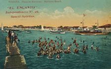 'El Encanto Independencia, Sancti-Spiritus. Playa de Marianao. Habana c1910