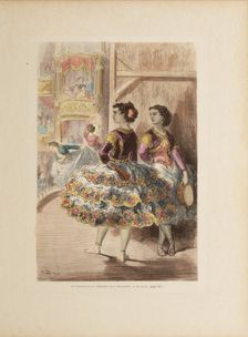 El fandango en el Teatro de San Fernando de Sevilla, c. 1874. Creator: Doré, Gustave (1832-1883)