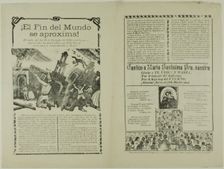El fin del mundo se aproxima (The End of the World is Approaching), n.d. Creator: José Guadalupe Posada