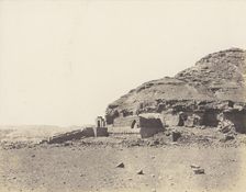 El-Kab (éléthya), Vue Générale de l'Hémi-Spéos, 1851-52, printed 1853-54. Creator: Félix Teynard